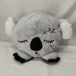 Lot Of 2 Hug Me Plush Stuffed Reversible Koala Light & Dark Gray 10 Inch Tall